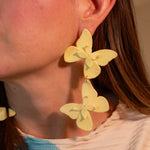 Aretes Alas en Flor Doble