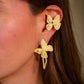 Aretes Alas en Flor Mini