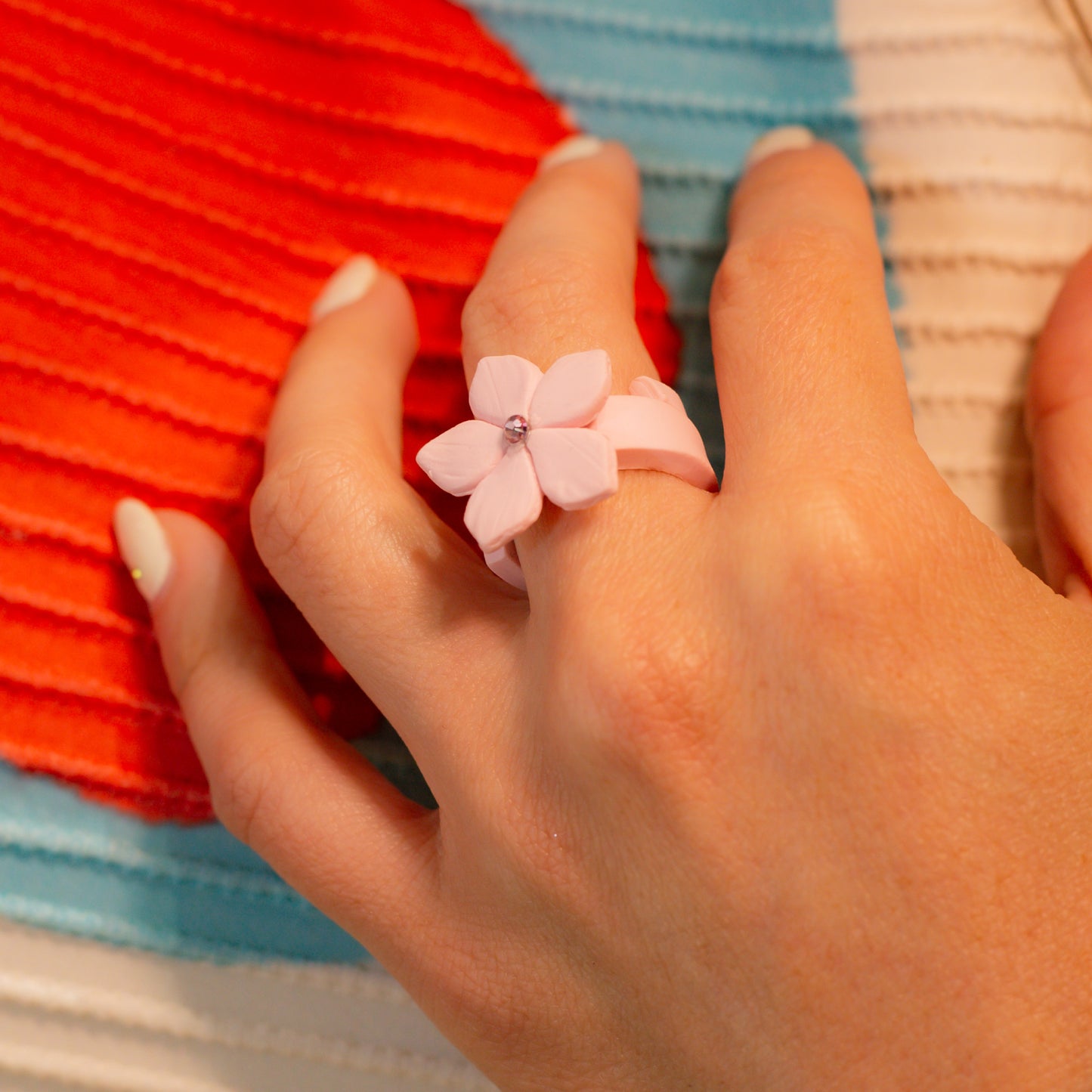Anillo Flor de Ocobo Mini