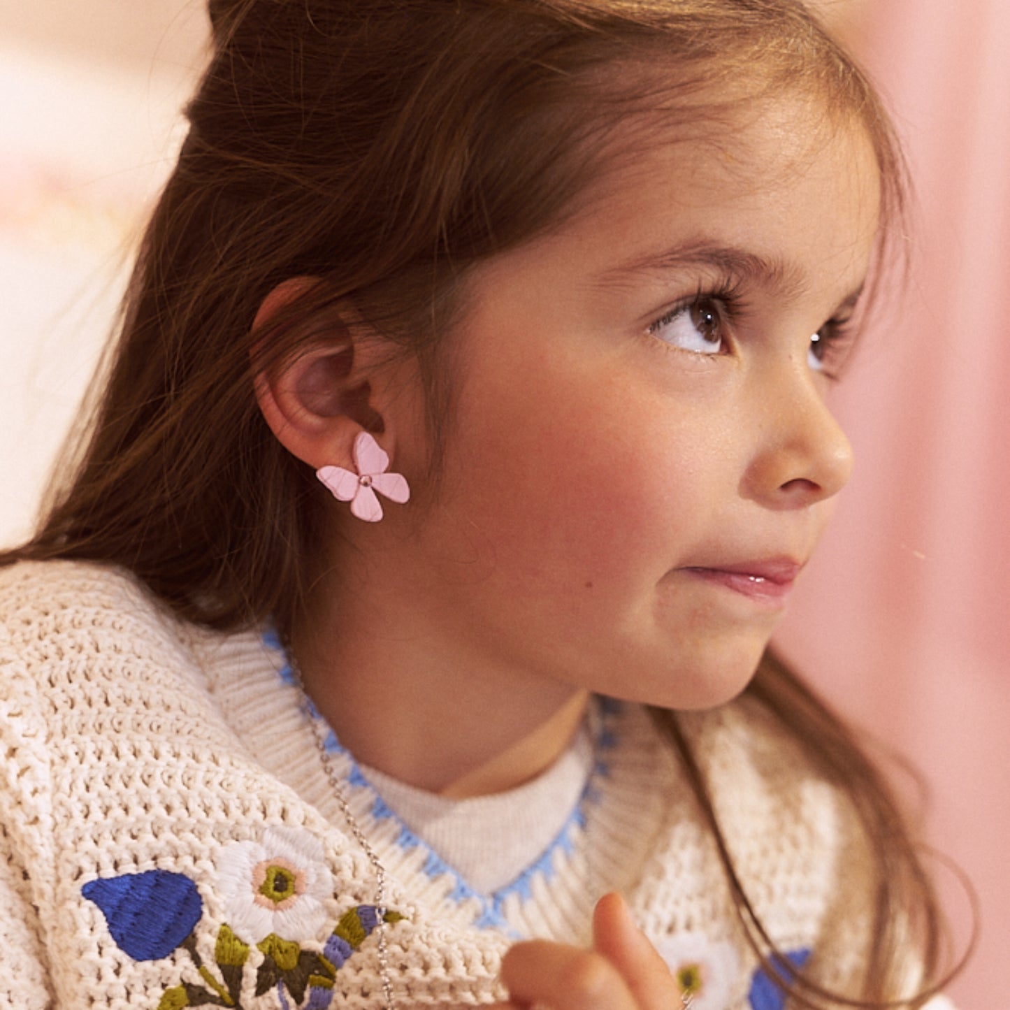 Aretes Alas en Flor Tiny