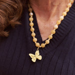 Collar Alas en Flor mini Butter Yellow