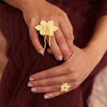 Anillo Flor de Ocobo Maxi