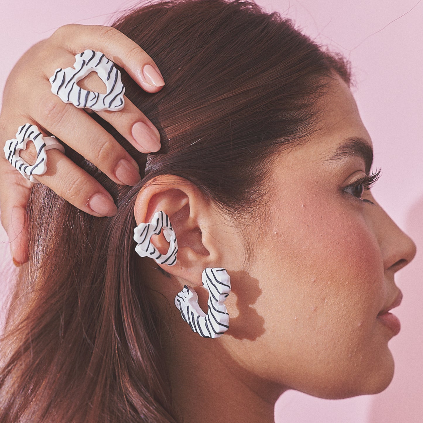 Hoops Corazón Rayado Maxi