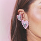Earcuff Corazón Rayado Mix