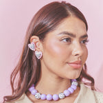 Earcuff Corazón Rayado Mix