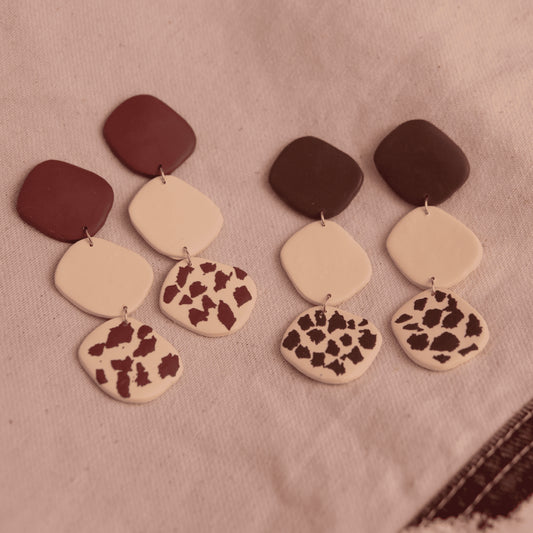 Aretes Circe Cow Print
