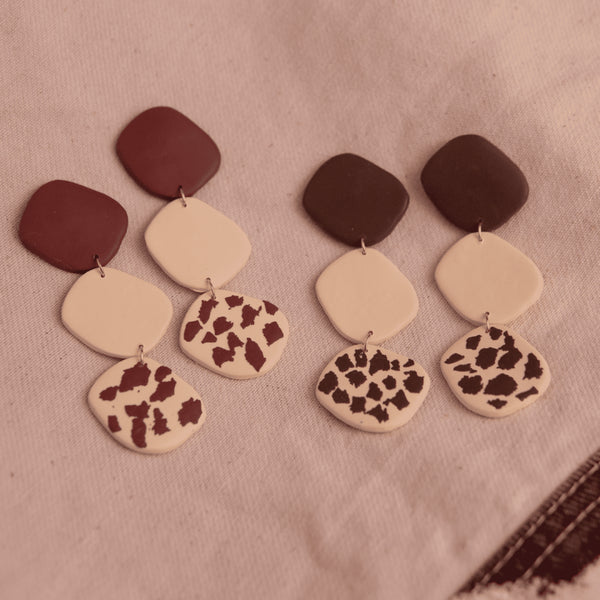 Aretes Circe Cow Print