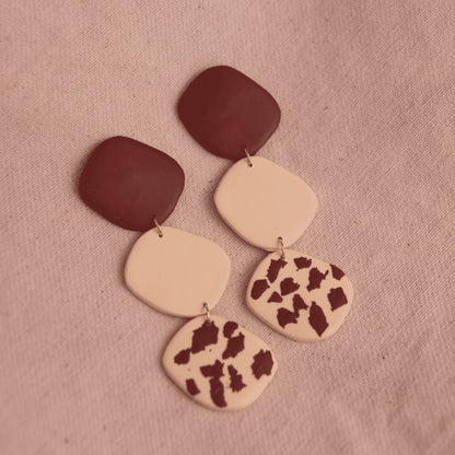 Aretes Circe Cow Print