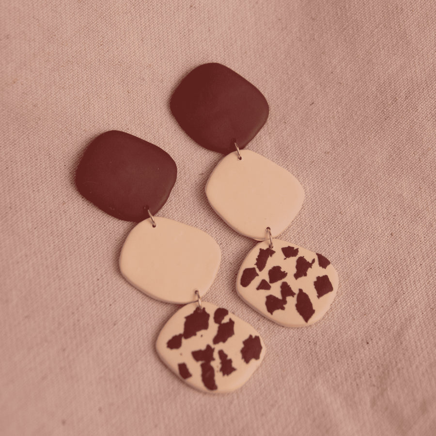 Aretes Circe Cow Print