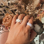 Lilac daisy ring
